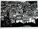 Linocut Granada Rooftops
